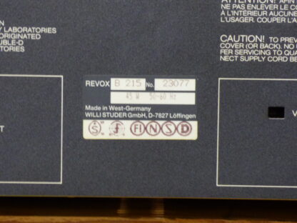 Platine Casette Revox B215 – Image 7