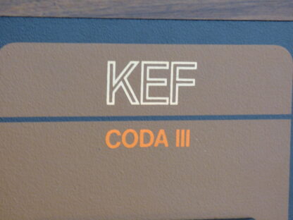 Enceintes Kef Coda 3